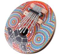 Alipis Portable 7-key Metal Thumb Piano Kalimba with Accurate Tone Small Musical Instrument Mini Kalimba Piano for Music Practice and Relaxation Color Style