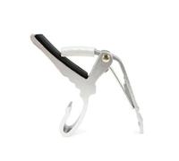 Alipis Portable Aluminum Alloy Guitar Capo Clamp for Acoustic Electric Folk Guitars Quick-release Trigger Design One-handed Operation Silver Key Clamp for Easy Key Changes