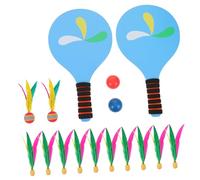 Alipis Portable Badminton Racket Set for Adults with Shuttlecocks and Balls Complete Outdoor Beach Paddle Ball Kit for Casual Games and Fun in Parks
