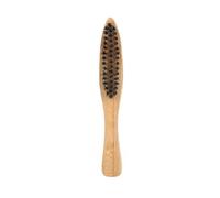 Alipis Portable Beard Brush Suitable for Grooming and Cleaning for Men 2pcs with Long Bamboo Handle Grooved Bristle Styling Brush for Applying Beard Oil