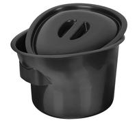 Alipis Portable Chamber Pot Plastic Urine Bedpan with Lid 5L for Elderly and Disabled Persons Indoor Use 10.2 X 7.9 X 6.3Cm