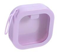 Alipis Portable Hair Tie Organizer Box with Push-button Lid Wall-mountable Scrunchie and Hair Clip Storage Case for Women and Multi-compartment Desktop Organizer for Travel and Home Use