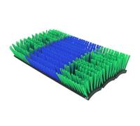 Alipis Portable Livestock Scratching Brush with Screws for Sheep and Cattle, Threefold Design Rotating Brush Head Grooming Tool in Green and Blue, Removes Debris Efficiently
