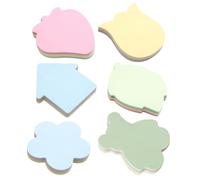 Alipis Portable Note Pads 6 Books with 100pcs Each, Assorted Colour Paper Memo Stickers for Daily Use, Convenient Tearable To-do List Pads Suitable for Posting on Computers Or Blackboards