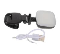 Alipis Portable Phone Selfie Light with Clip and Rear Mirror, Black Soft Fill Light for Mobile Photography and Video Recording, Universal Cell Phone Selfie Lighting for Social Media