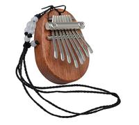 Alipis Portable Thumb Piano Instrument with 8 Keys, Versatile Hardwood and Metal Mini Kalimba for Travel, Musical Gift for Beginners and Children