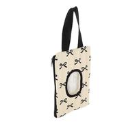 Alipis Portable Travel Wipes Case with Cute Ribbon Bow Wet Tissue Organizer for Stroller Lightweight Reusable Wipe Holder Protecting Moisture Easy Access for Care The Go