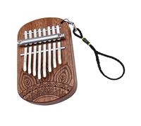 Alipis Portable Wooden Kalimba Thumb Piano Lightweight Mini Finger Piano for Beginners Smooth Sapele Wood Handheld Music Instrument for Adults