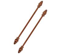 Alipis Poster Display Bar Practical Painting Hanger 2pcs Wooden Hanging Scrolls Brown for Posters and Prints Wall Decoration with Smooth Surface and Damage-Free