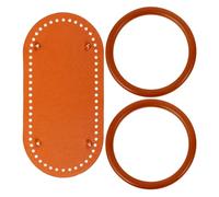 Alipis Practical Weaving Bag Base with Artificial Leather and Wood for Handbag Shaper DIY Crafting Smooth Surface Crochet Purse Bottom for Women S Knitting Bags and Basket Making