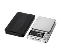 Alipis Precision Non-slip Rechargeable, USB Battery Stable Base Digital Coin Collector Scale 500g X 0.01g Portable Lightweight Abs for Night Jewelry Baking Kitchen Work