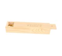 Alipis Pregnancy Test Keepsake Box Beige with Lid Wooden Designed with Footprint Pattern for Storing Baby Mementos to Preserve Precious Memories for Nursery and New Parents