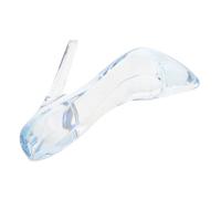 Alipis Princess Slipper Ornament High Heel Shoe Sculpture for Girls Sliers Plastic Decor Wedding Centerpiece Blue Glass Slipper Statue