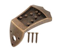 Alipis Professional Mandolin Tailpiece Replacement String Instrument Accessory Bronze Mandolin Bridge with Accurate Tuning Easy Installation