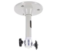 Alipis Projector Ceiling Mount: Universal Aluminium Alloy Video Brackets - 5.31" Wall Hanger Stand Rotating Swivel Base for Mini Projectors Security Cameras Home Office Cinema Screen White