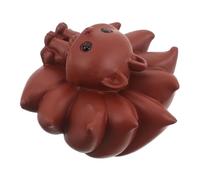 Alipis Purple Clay Pet Sculpture Zisha Kung Fu Tea Accessory Cute Animal Figurine Desktop Ornament