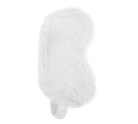 Alipis Rabbit Hair Eye Mask for Sleeping Comfortable Fluffy White Blindfold for Women Girls Airplane Sleepover Party Supply