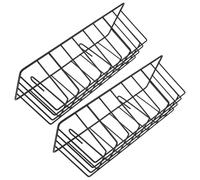 Alipis Rabbit Hay Feeder, 2Pcs Rabbit Racks, Heavy Duty Iron Wire Hanging Feeder for Bunny and Guinea Pig, Black, Multi-Function Cage Accessory
