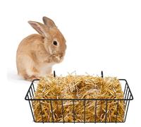 Alipis Rabbit Hay Feeder Metal Hanging Rack for Small Animals Guinea Pig Bunny Cage Hay Holder 9.06X9.06X9.06 Inches Easy to Install Large Capacity Clean Feeding