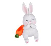 Alipis Rabbit Phone Holder Decoration Figurine Funny Animal Desktop Statue Bunny Cartoon Smartphone Cute Stand Room Multi-function Rabbit Decor Living Sculptures Home Decor Resin White
