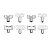 Alipis Radiator Bleed Key Set 8Pcs Zinc Alloy Rectangular Valve Keys for Square Radiators Air Vent Bleeding