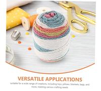 Alipis Rainbow Soft DIY Hand Knitting Yarn for Beginners Craft Thread for Scarves Cushions Blankets Bags Gentle Milk Cotton Vibrant Colors for Creative Projects