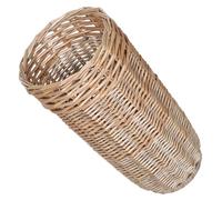 Alipis Rattan Woven Umbrella Storage Basket with Spacious Interior Multi-purpose Willow Organizer for Walking Canes and Golf Clubs Lightweight Freestanding Holder for Entryway and Office