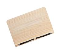 Alipis Reading Book Holder Wooden Desktop Book Stand 30x20cm with Hands-Free Adjustable Design and Elastic Steel Clip for Working and Playing