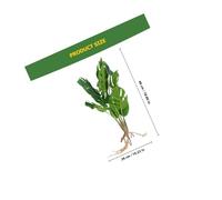 Alipis Realistic Artificial Monstera Leaf Simulation Plant Decor Faux Leaf Indoor Decoration for Living Office Shop Easy to Use All-season Fresh Atmosphere