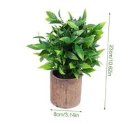 Alipis Realistic Artificial Potted Plants for Indoor Outdoor Home Office Decor Vivid Faux Greenery with Dense Leaves Small Simulation Bonsai for Low-light Spaces Table Shelf Random Color