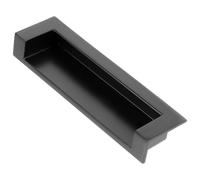Alipis Recessed Black Cabinet Door Pull Handle Concealed Sliding Door Grip for Wardrobe Cupboard and Furniture Flush Mounted Recessed Handle