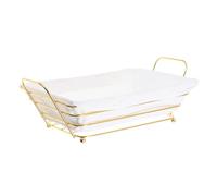 Alipis Rectangle Iron Wire Bread Basket with Large Capacity Elegant Table Storage Basket for Home Pantry Shelf Multifunctional Metal Bread Bin with Lid
