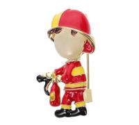 Alipis Red Alloy Scarf Pins with Unique Design and Fine Craftsmanship, Portable Brooches for Clothes to Show Firefighter Pride, for Cardigans and Parties