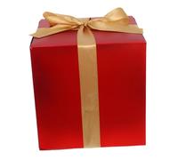 Alipis Red Decorative Present Box with Bow Elegant Cardboard Packaging for Birthdays Christmas and Special Events Versatile Storage for Small Presents and Decorations