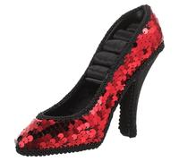 Alipis Red High High-heel Shoe Jewelry Organizer Trinket Holder Earring Display Stand Jewelry Display Rack for Wedding Celebration
