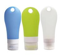 Alipis Refillable Silicone Bottles 3Pcs 60Ml Portable Travel Dispenser Empty Makeup Container Leakproof Squeeze Bottle for Cosmetic and Skin Care Use