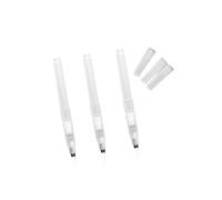 Alipis Refillable Water Brush Pens with Nylon Brush Tips 3pcs Leak-proof Capped Design White Marker Pen Set for and Travel Sketches