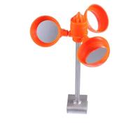 Alipis Reflective Bird Windmill Pinwheel Device Iron Material Orange with Mirror Surface, Easy to Use Bird Scarer for Garden and Farm