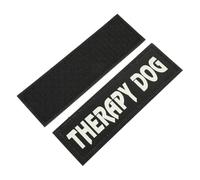 Alipis Reflective Leather Dog Vest Service Patch with Chic Design, Decorative Black Patch for Pet Harness, for Dog Training and Outdoor Use