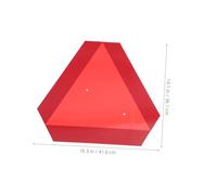 Alipis Reflective Slow Moving Vehicle Sign PVC Board High Visibility Safety Triangle for Golf Carts Roadside Warning Weather Resistant