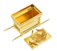 Alipis Religious Ark of the Covenant Statue - Table Figure of the Holy Ark of the Covenant - Collectible Jewish Israel Historical Model Replica for Spiritual 9.5 cm