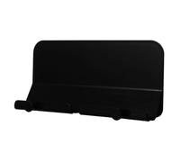 Alipis Removable Adhesive Phone Wall Mount Stand for Living Room Use, Black Plastic Phone Holder with Wall Adhesive, for Watching Video While Cooking