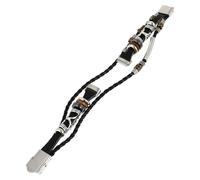 Alipis Replacement Leather Watch Band Strap for Luxe Tracker, Black Vintage Beaded DIY Wristband for Women, Fashionable Bracelet Accessory Compatible with Luxe