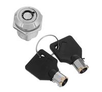 Alipis Replacement Vending Machine Lock Cylinder with Two Keys for Soda Machines and Gumball Dispensers, Plastic Metal Material, Precision Manufacturing for Secure Home and Commercial Use