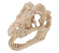 Alipis Resin Dinosaur Skull Model Simulated Dinosaur Skeleton Figure for Office Display Compact and Lightweight Decoration and Collectors