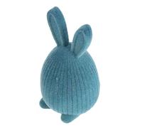 Alipis Resin Easter Bunny Figurine Miniature Tabletop Decor in Sky Blue for Holiday Party, Small Easter Bunny Ornament Resin Animal Figurine for Spring Celebration and Festive Home