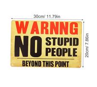 Alipis Retro Iron Art Private Property Warning Sign Outdoor Caution Board No Trespassing Beware Sign Garden Home Decor Visible Letters Material