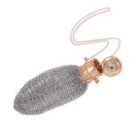 Alipis Retro Metal Double Mesh Wallet with Twist Closure Compact Travel Coin Pouch for Collectors Design Elegant Any Occasion