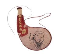 Alipis Retro Pattern Bota Bag Sheep Gallbladder Flask Leakproof Wine Storage Multifunctional Outdoor Accessory