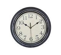 Alipis Retro Wood-like Wall Clock Silent Non-ticking Electronic Clock Vintage Decorative Design for Home Office Easy to Read with Large Numbers Requires Aa Battery Not Included